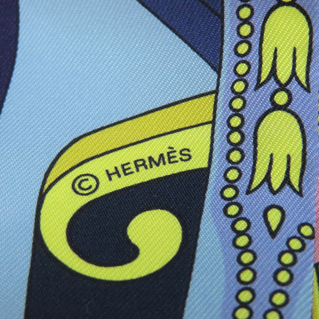 HERMES ツイリー スカーフ シルク レディース縦約85cm横約5cmカラー
