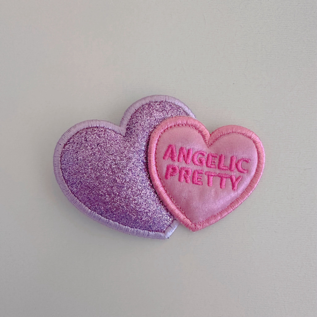 Angelic Pretty(アンジェリックプリティー)のTwin Heart クリップ レディースのヘアアクセサリー(バレッタ/ヘアクリップ)の商品写真