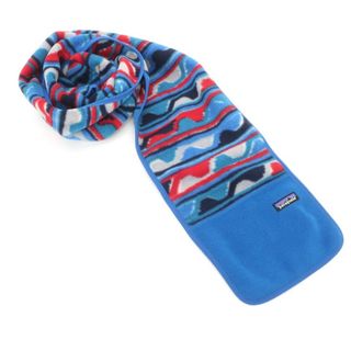 patagonia - 【中古】パタゴニア patagonia フリース マフラー ブルーx