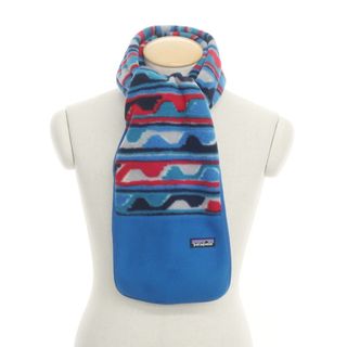 patagonia - 【中古】パタゴニア patagonia フリース マフラー ブルーx