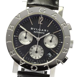 ☆良品【BVLGARI】ブルガリ ブルガリブルガリ クロノグラフ BB42SSCH 自動巻き メンズ_718904