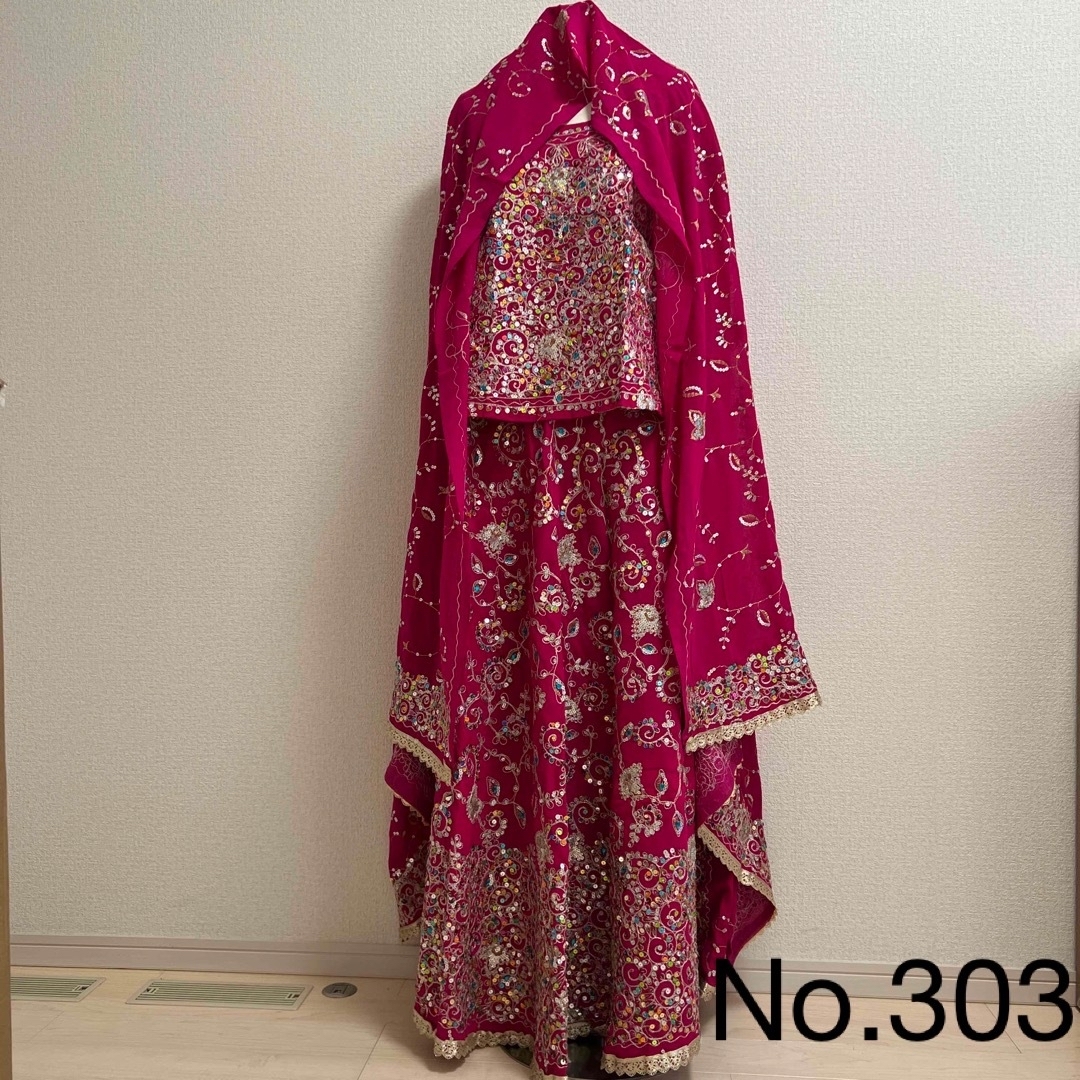 【No.303】インド　ネパール　婚礼向け　民族衣装　レヘンガ