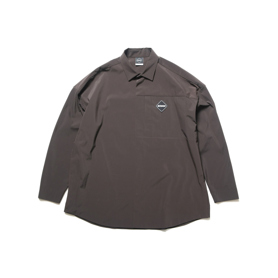 L FCRB 23AW TOUR TEAM TECH SHIRT BROWN シャツ 店舗限定品 - 通販 ...