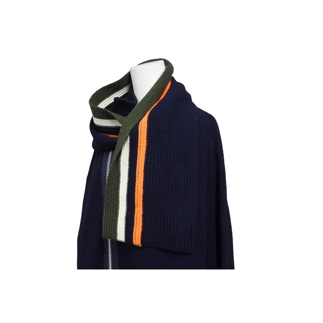 sacai - Sacai サカイ ニット ジップアップセーター トップス ラップ