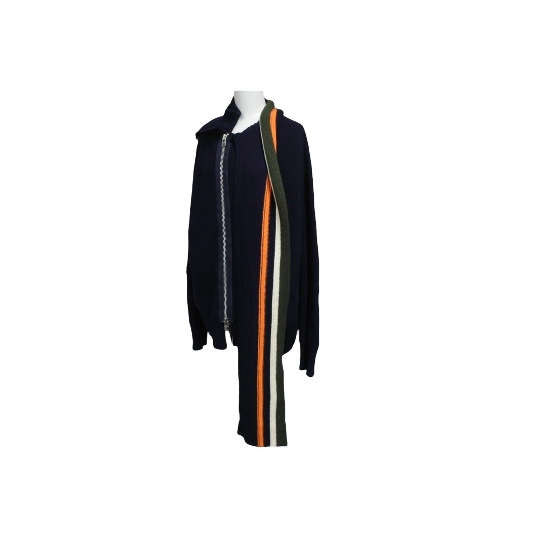 sacai - Sacai サカイ ニット ジップアップセーター トップス ラップ
