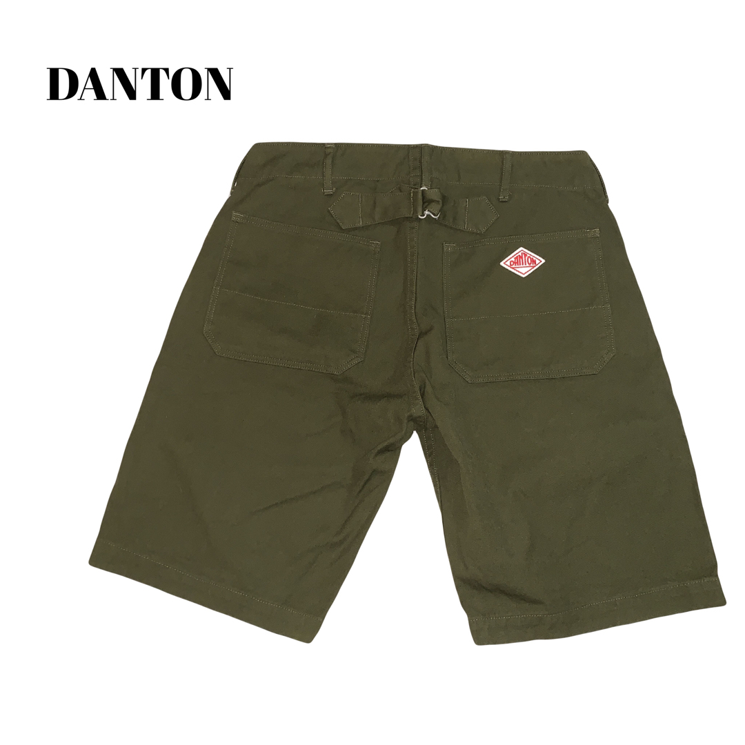 DANTON(ダントン)の《美品》DANTON ダントン ハーフパンツ ショートパンツ カーキ レディースのパンツ(ハーフパンツ)の商品写真