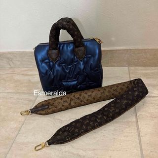 ルイヴィトン(LOUIS VUITTON)の国内完売/ルイヴィトン/ピロー/スピーディ・バンドリエール 25/ネイビー(ショルダーバッグ)