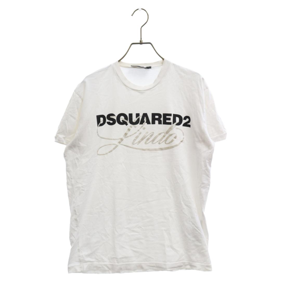 DSQUARED2 ディースクエアード フロントロゴプリント半袖Tシャツ ホワイト S74GD0658のサムネイル