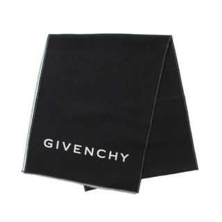 ジバンシィ(GIVENCHY)の【新品未使用】 GIVENCHY ジバンシィ マフラー ストール ウール BLACK/WHITE 60GV/J4546(マフラー)