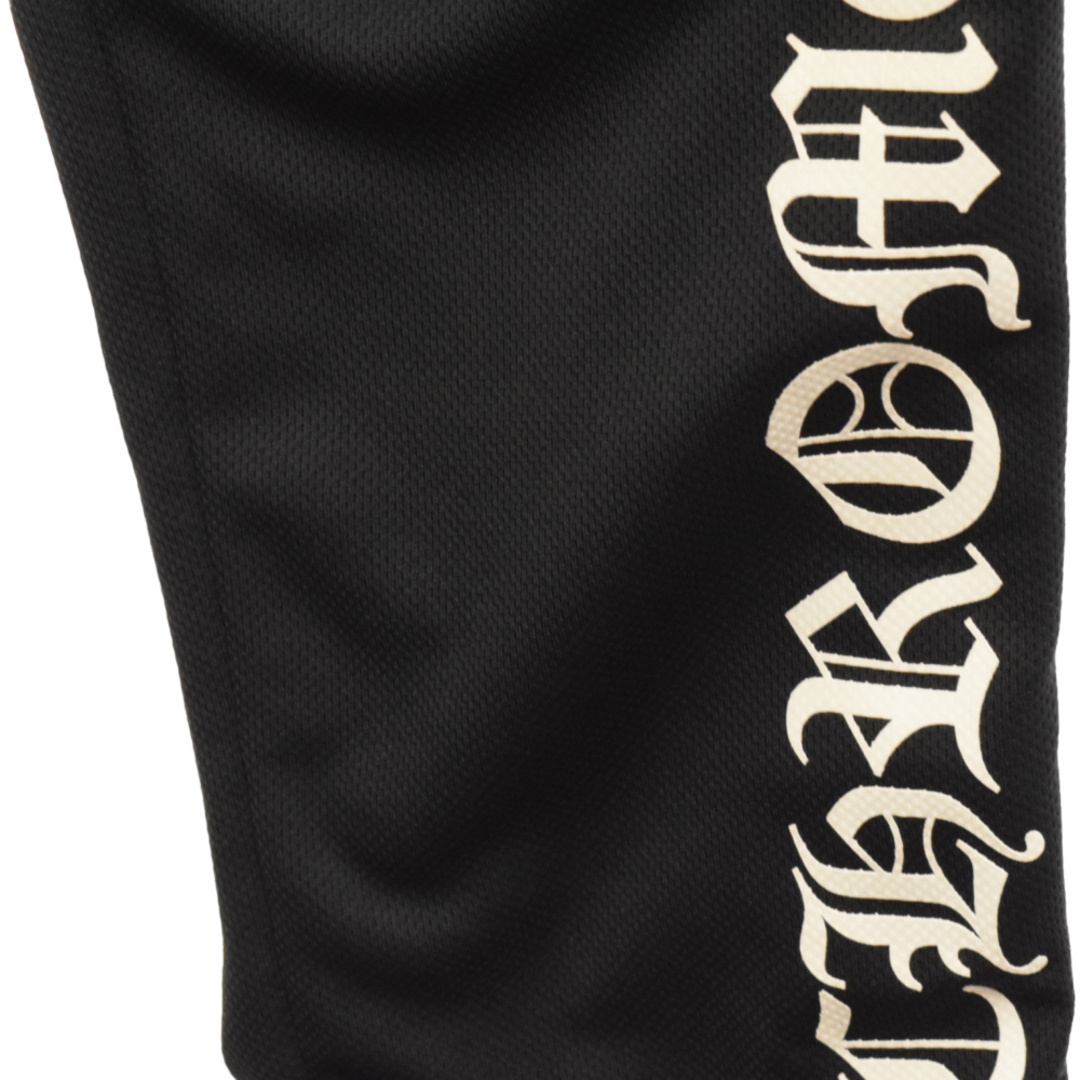 Chrome Hearts(クロムハーツ)のCHROME HEARTS クロムハーツ TRACK PANTS/トラックパンツ サイドクロスボールレザー切替トラックロングパンツ ブラック/ホワイト メンズのパンツ(その他)の商品写真