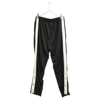 CHROME HEARTS クロムハーツ TRACK PANTS/トラックパンツ サイドクロスボールレザー切替トラックロングパンツ ブラック/ホワイト