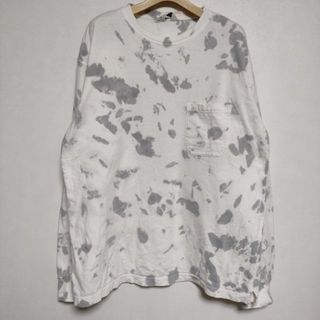 アンユーズド(UNUSED)のUNUSED Long sleeve tie dye t-shirt タイダイ us1627 長袖Ｔシャツ カットソー ロンＴ ホワイト メンズ アンユーズド【中古】3-0906M∞(Tシャツ/カットソー(七分/長袖))