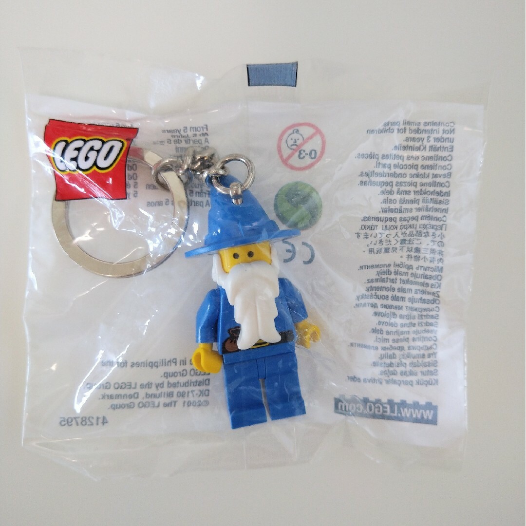 Lego(レゴ)の新品　LEGO レゴ ミニフィグ キーホルダー 魔法使いのおじいさん エンタメ/ホビーのアニメグッズ(キーホルダー)の商品写真