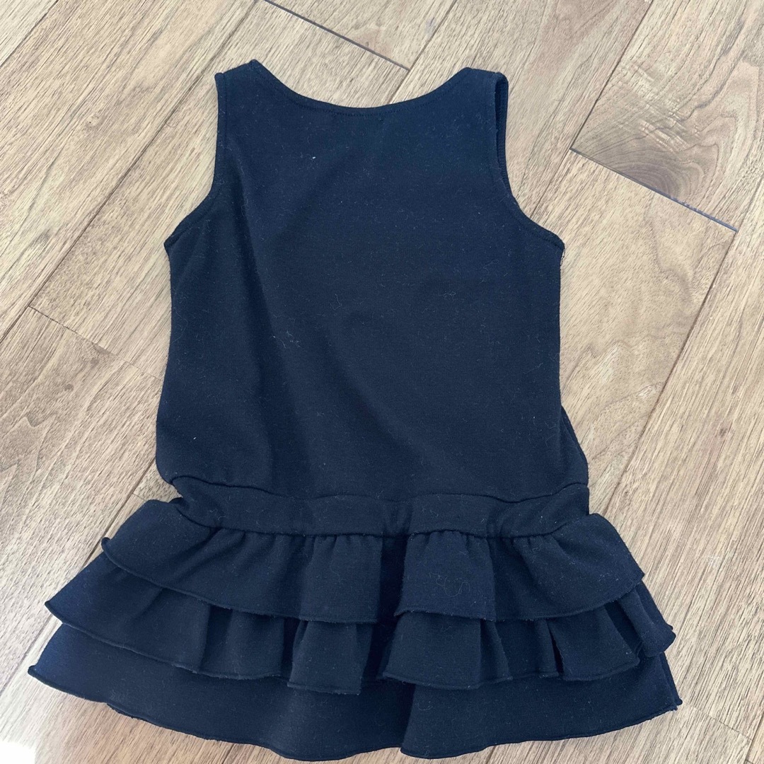 冠婚葬祭ワンピース　　ブラック　95 キッズ/ベビー/マタニティのキッズ服女の子用(90cm~)(ワンピース)の商品写真