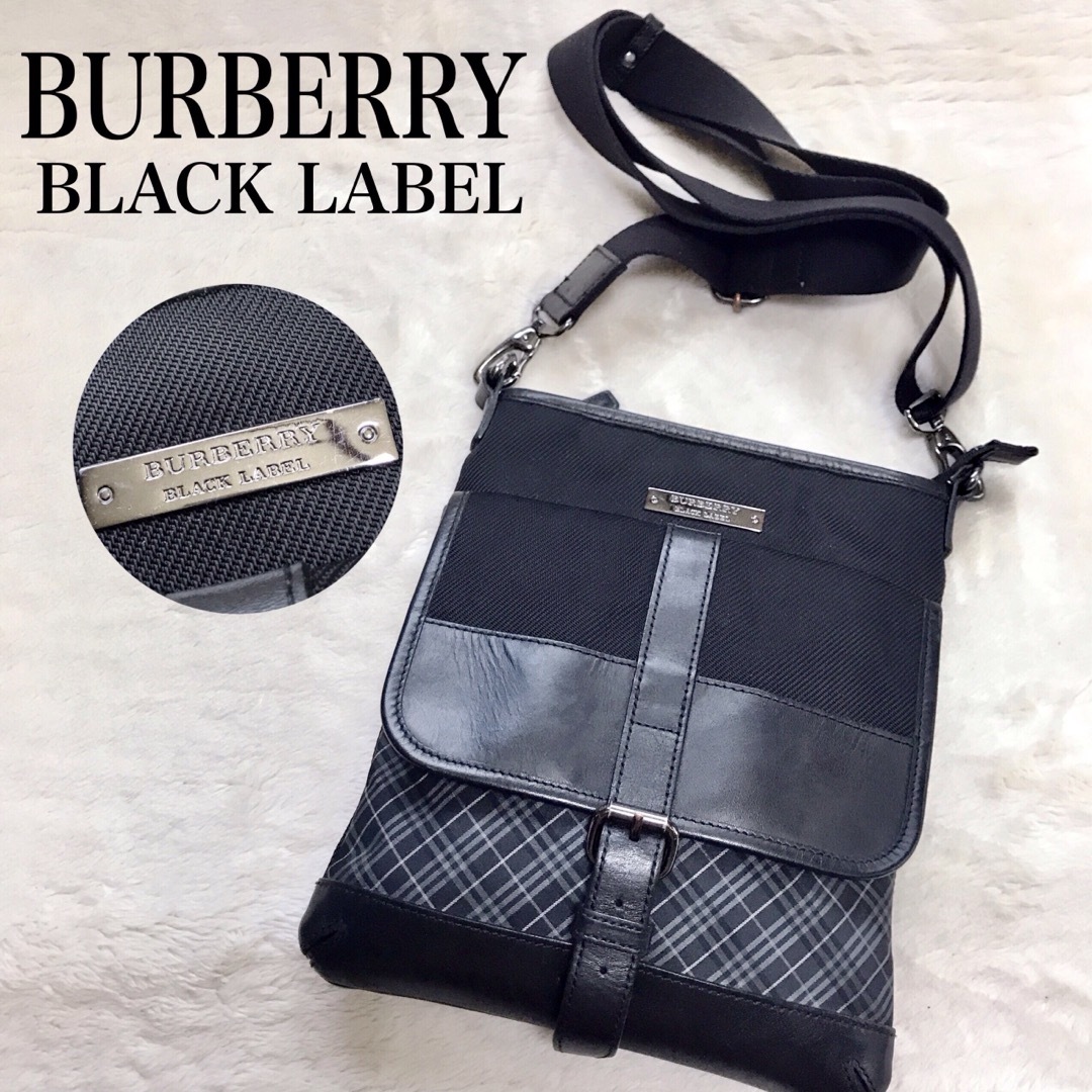 BURBERRY BLACK LABEL - 美品 BURBERRY BLACK LABEL ショルダーバッグ