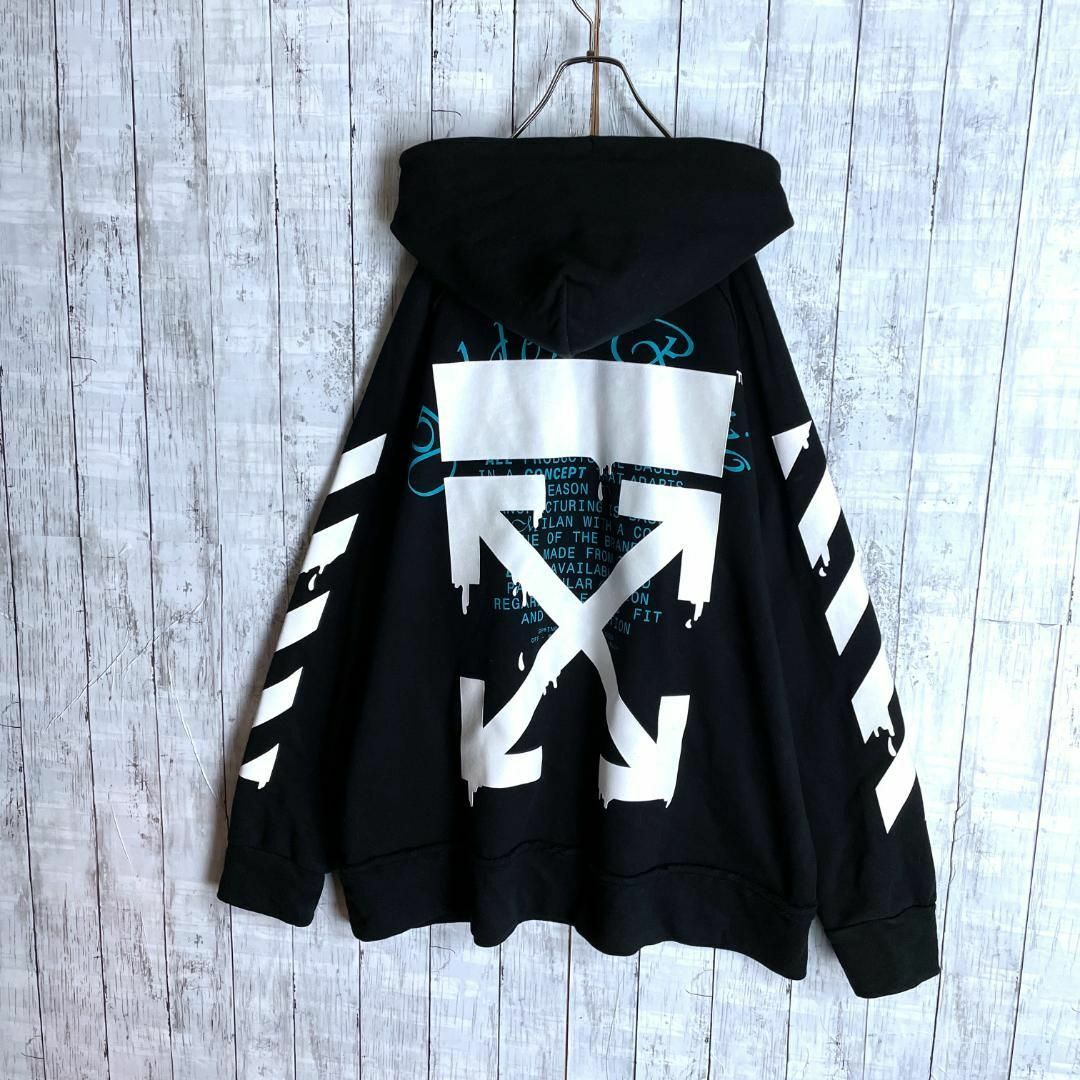 入手困難タグ付き☆即完売】オフホワイト クロスアロー 両面プリント
