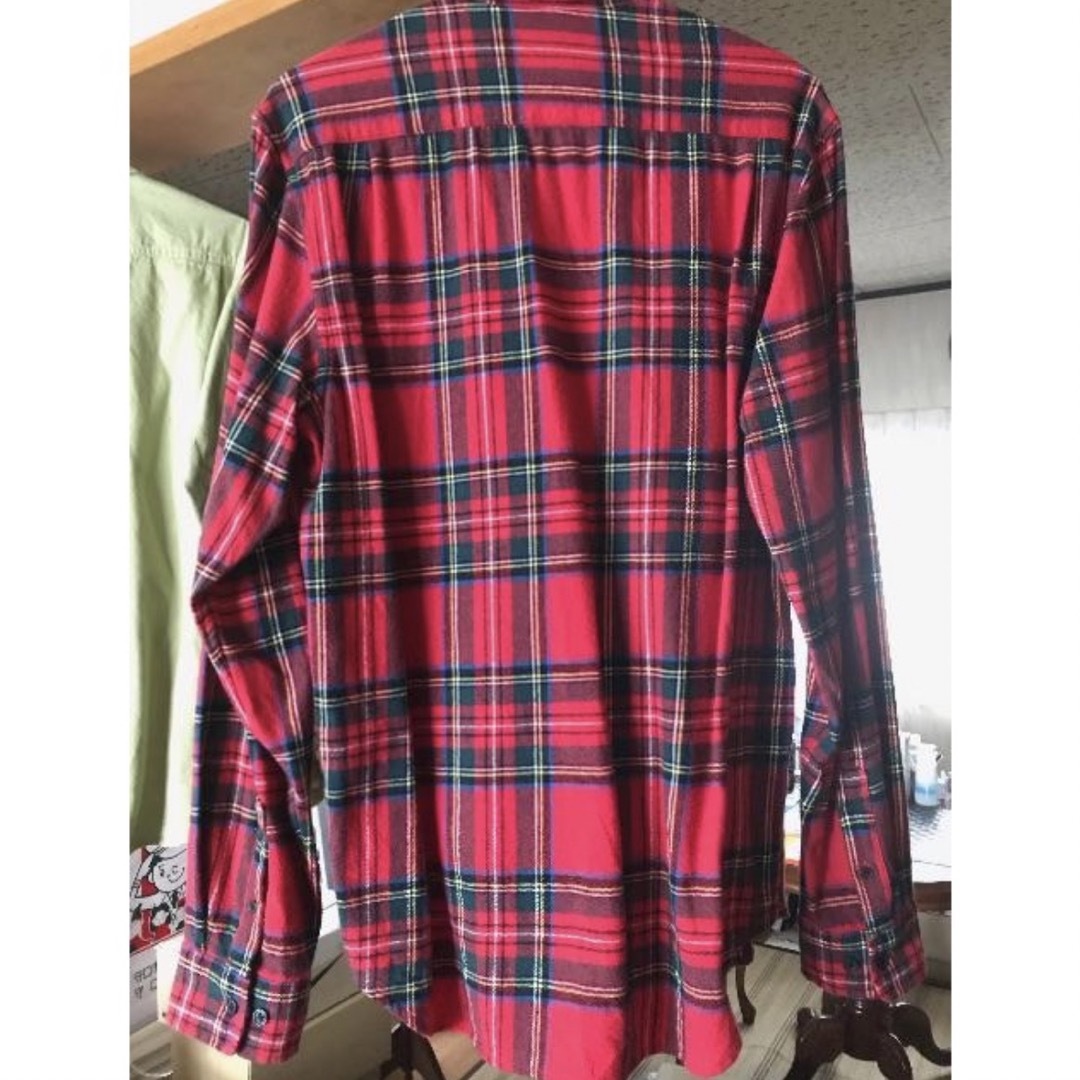 Supreme Tartan Flannel Shirt RED 2