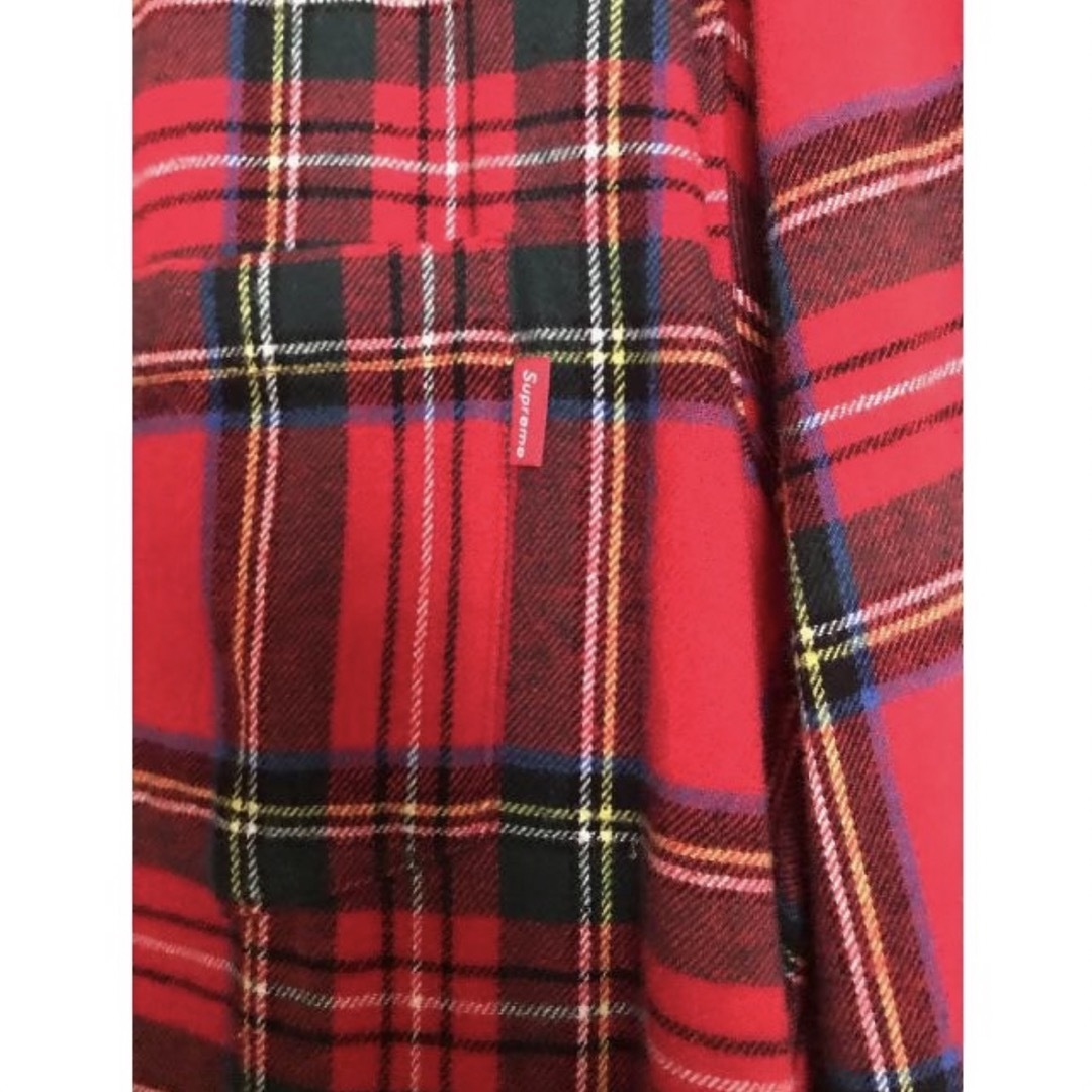 Supreme Tartan Flannel Shirt RED 1