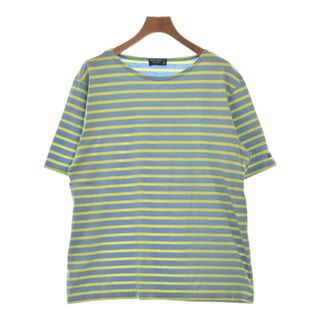 セントジェームス(SAINT JAMES)のSAINT JAMES Tシャツ・カットソー 2XL 青x黄緑(ボーダー) 【古着】【中古】(Tシャツ/カットソー(半袖/袖なし))