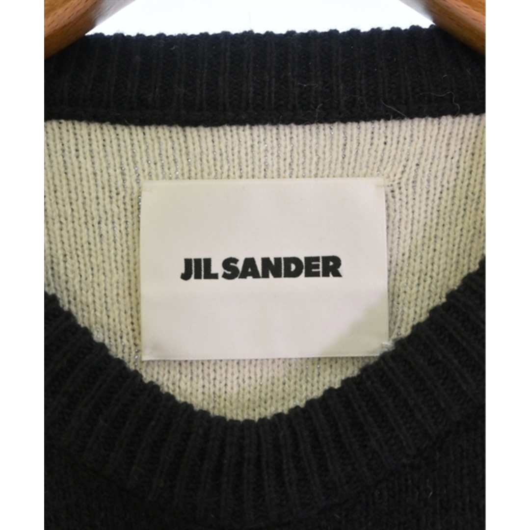 JIL SANDER + ニット・セーター 44(S位) アイボリーx黒