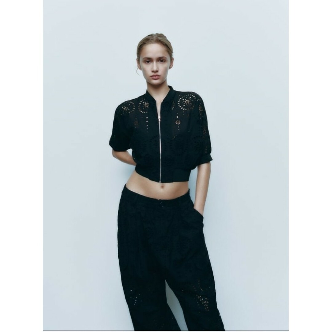 ZARA ZARA ザラ カットワーク エンブロイダリー ボンバージャケット