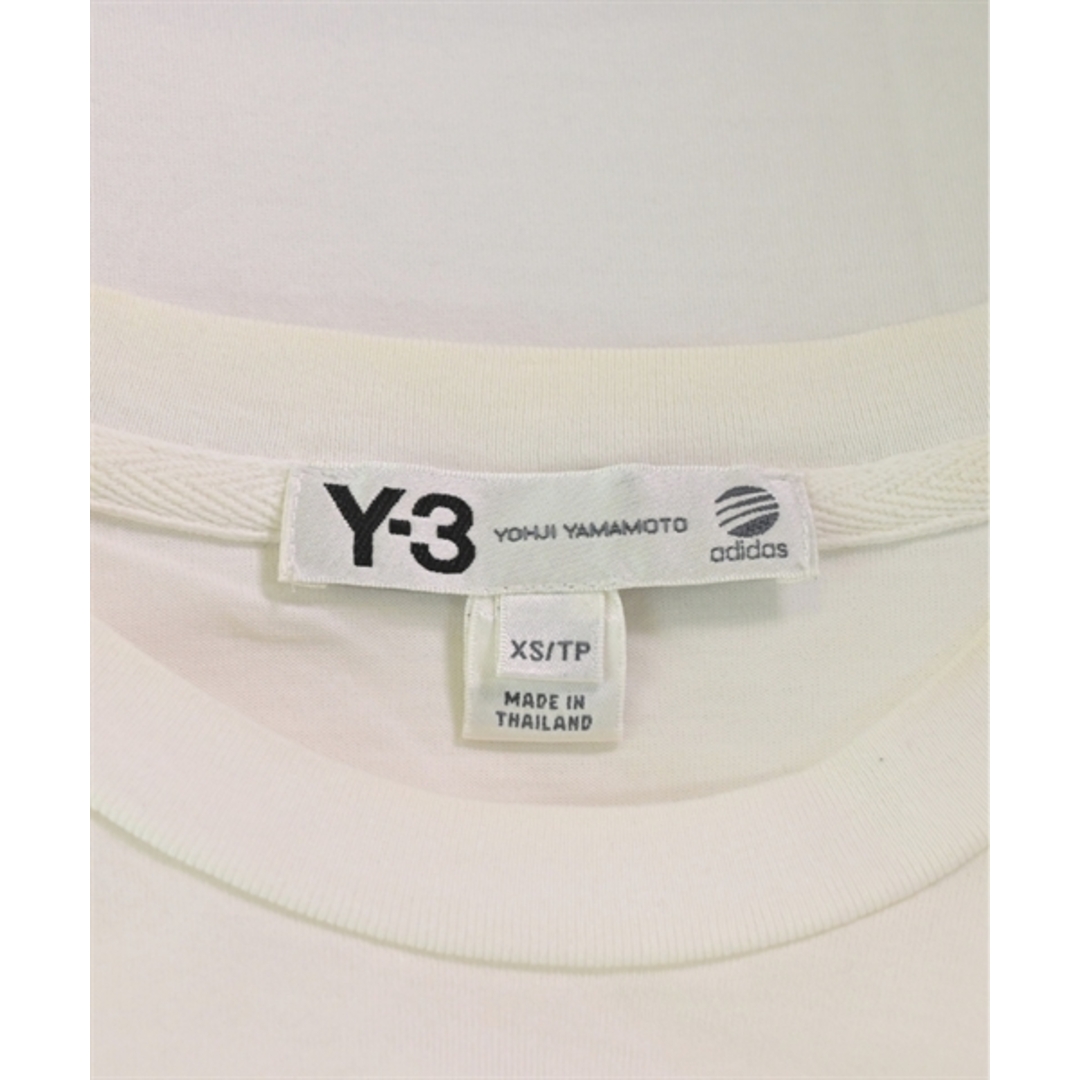 Y-3(ワイスリー)のY-3 ワイスリー Tシャツ・カットソー XS 白 【古着】【中古】 メンズのトップス(Tシャツ/カットソー(半袖/袖なし))の商品写真