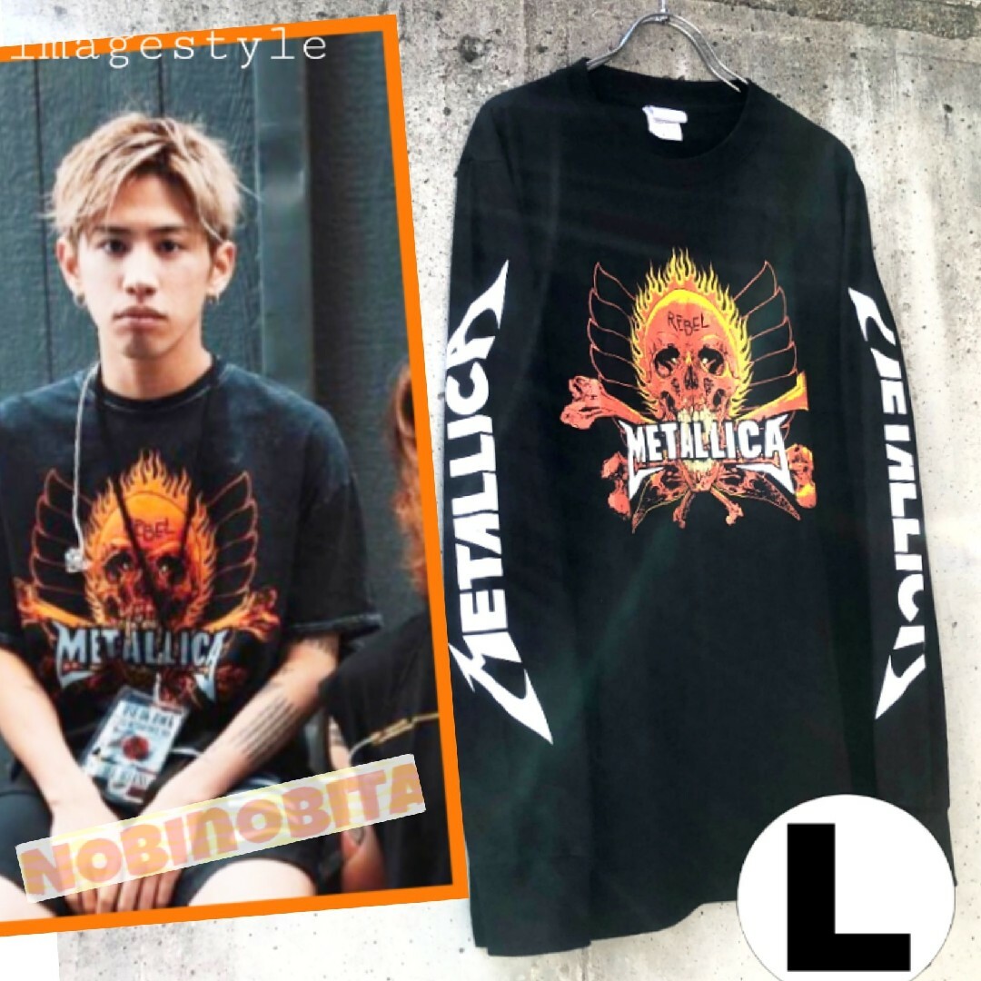 ONE OK ROCK(ワンオクロック)のL/長袖T METALLICA  REBEL ワンオク taka style メンズのトップス(Tシャツ/カットソー(七分/長袖))の商品写真