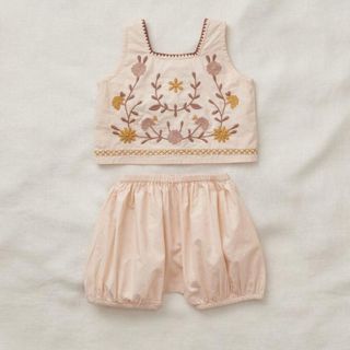 キャラメルベビー&チャイルド(Caramel baby&child )のERMA SET- PEACH セットアップ 2-3years(ワンピース)