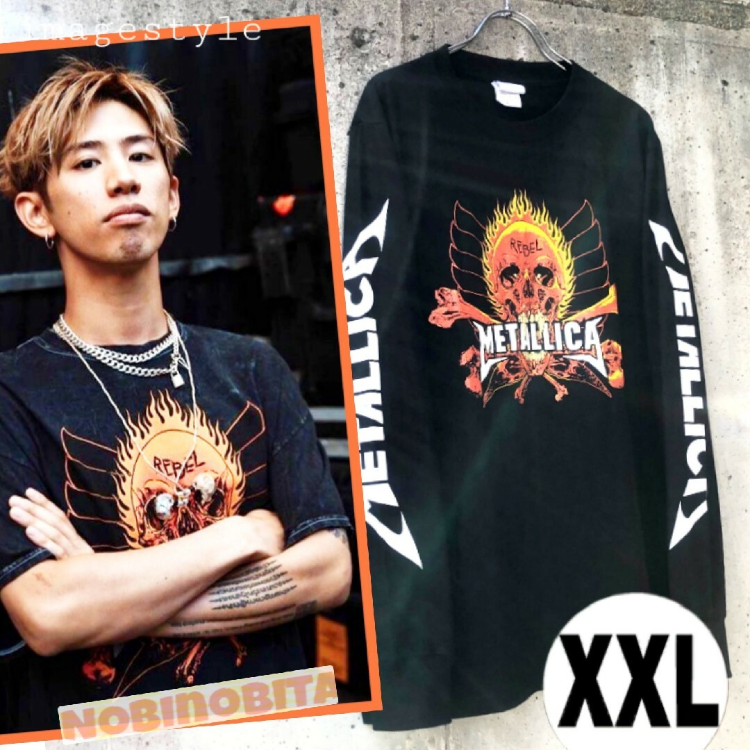 ONE OK ROCK - XXL/長袖T METALLICA REBEL ワンオク taka style ONE OK ROCK - XXL/長袖T METALLICA REBEL ワンオク taka style
