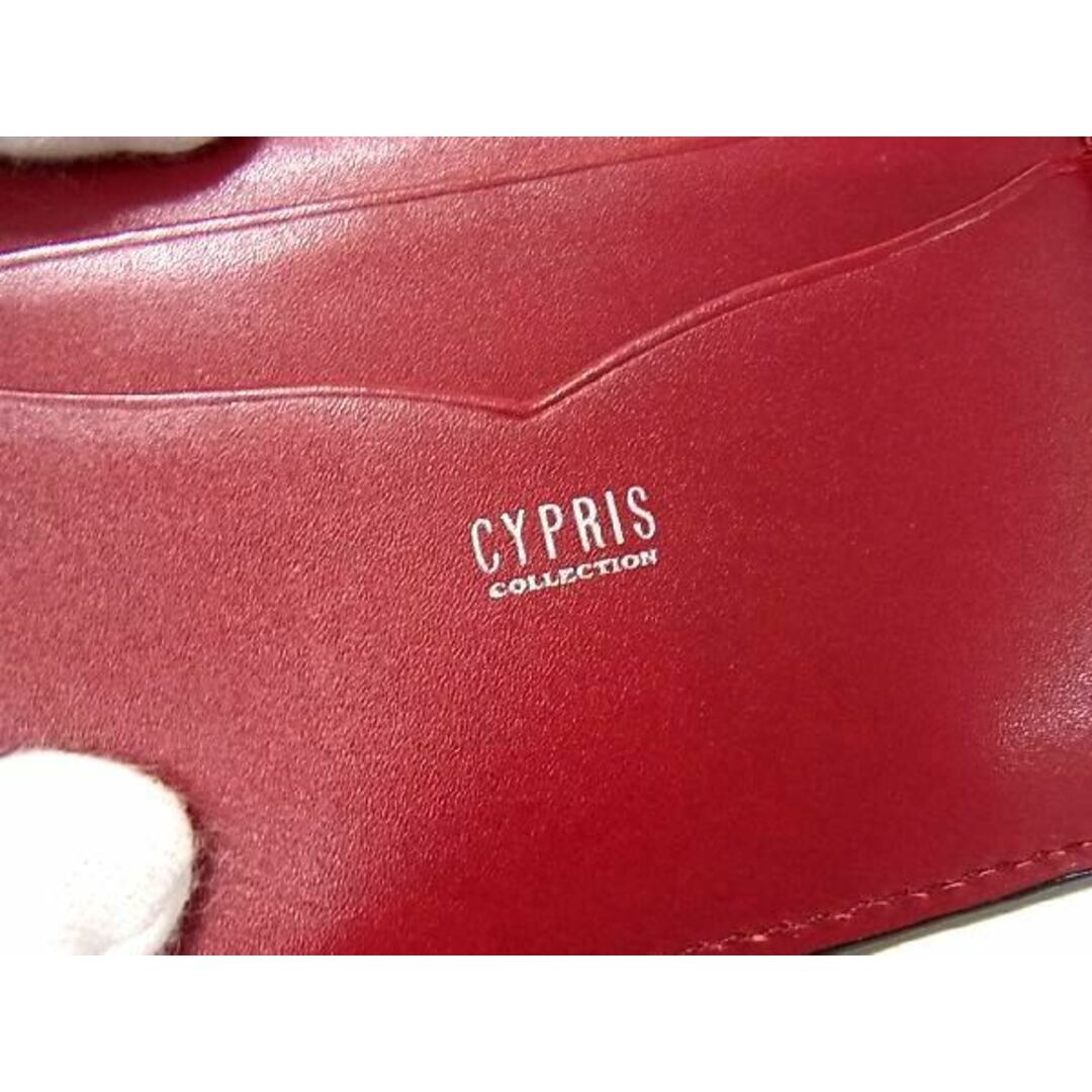 ■新品■未使用■ CYPRIS キプリス レザー 二つ折り 財布 ウォレット メンズ レディース ダークグリーン系 BE1660 5