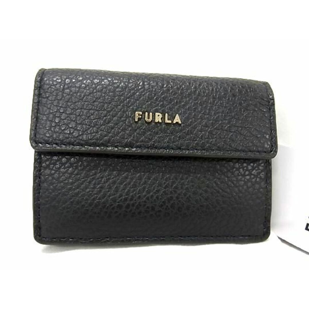 Furlaの■新品■未使用■ FURLA フルラ レザー 三つ折り 財布 ミニウォレット 札入れ 小銭入れ レディース ブラック系 BG0644