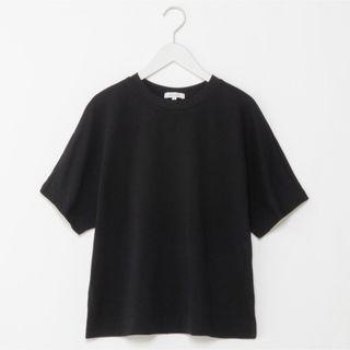 プラステ(PLST)のクールタッチコットンボックスTシャツ黒プラステ無地ビームスguユニクロアローズ(Tシャツ(半袖/袖なし))