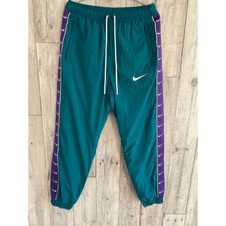 NIKE ナイロン ジャージ パンツ スウッシュ カーキ ホワイト グリーン