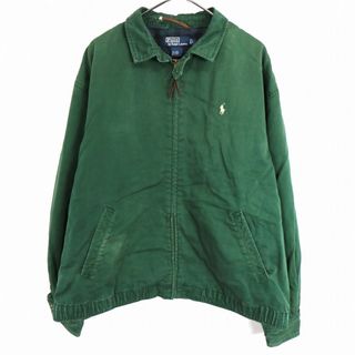 ポロラルフローレン(POLO RALPH LAUREN)のPolo by Ralph Lauren ポロバイラルフローレン スイングジャケット 防寒 ワンポイントロゴ グリーン (メンズ L) 中古 古着 O1213(その他)