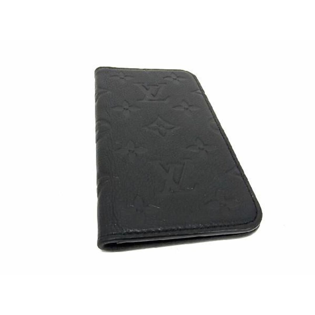 LOUIS VUITTON(ルイヴィトン)の■美品■ LOUIS VUITTON ルイヴィトン M63586 モノグラムアンプラント フォリオ iPhoneX/XS対応 アイフォンケース ノワール  CA9021  メンズのファッション小物(その他)の商品写真