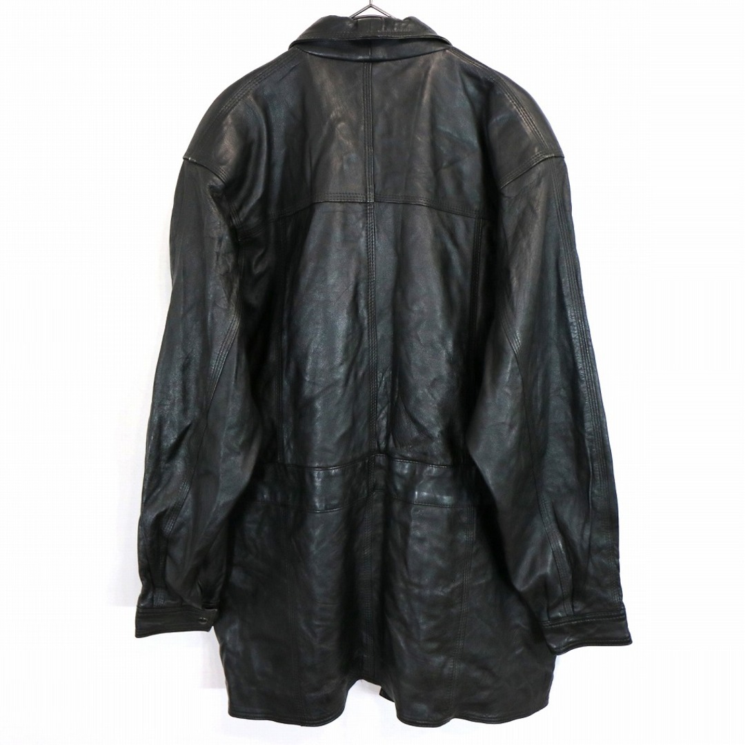 極美品 カシミヤ100% ロングコート 黒 ブラック 9 XL相当 大きいサイズ