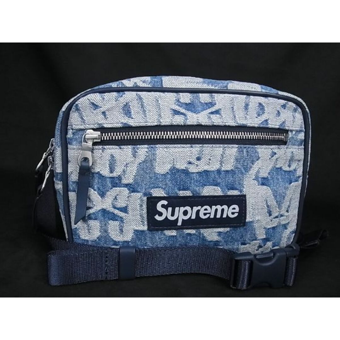 ■新品■未使用■ Supreme シュプリーム デニム ウエストポーチ ボディバッグ メンズ レディース ブルー系×ホワイト系 AP6438