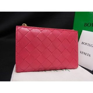 ボッテガヴェネタ(Bottega Veneta)の■美品■ BOTTEGA VENETA ボッテガヴェネタ イントレチャート レザー 二つ折り 財布 ウォレット レディース ピンク系 AP5667 (財布)