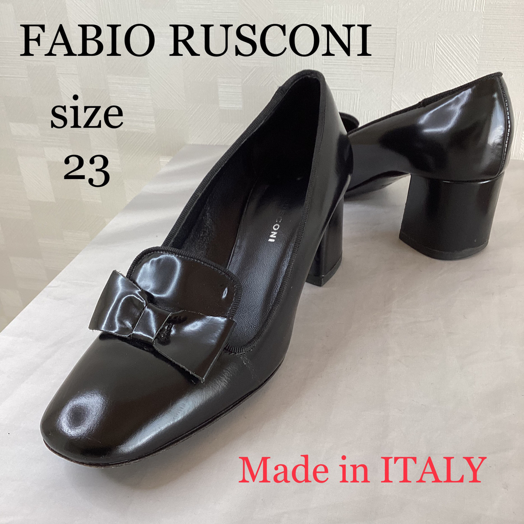 FABIO RUSCONI - イタリア製 ファビオルスコーニ ブラックリボン