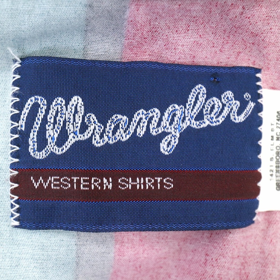Wrangler(ラングラー)の80年代 Wrangler ラングラー ウエスタン長袖シャツ アメカジ マルチカラー (メンズ XLT) 中古 古着 O1286 メンズのトップス(シャツ)の商品写真