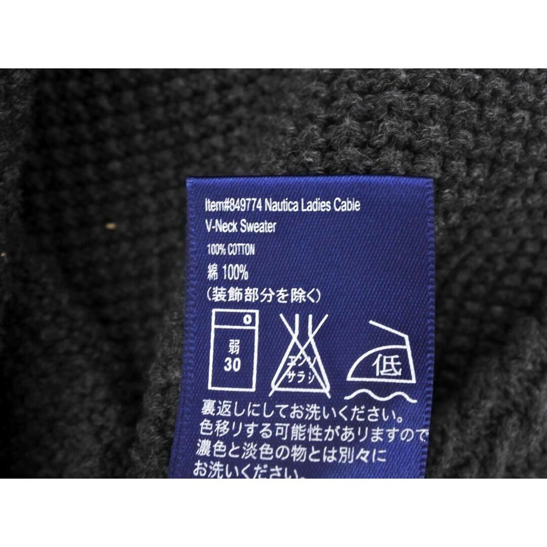 NAUTICA(ノーティカ)のNAUTICA ノーティカ Vネック ニット セーター sizeS/グレー ◇■ レディース レディースのトップス(ニット/セーター)の商品写真