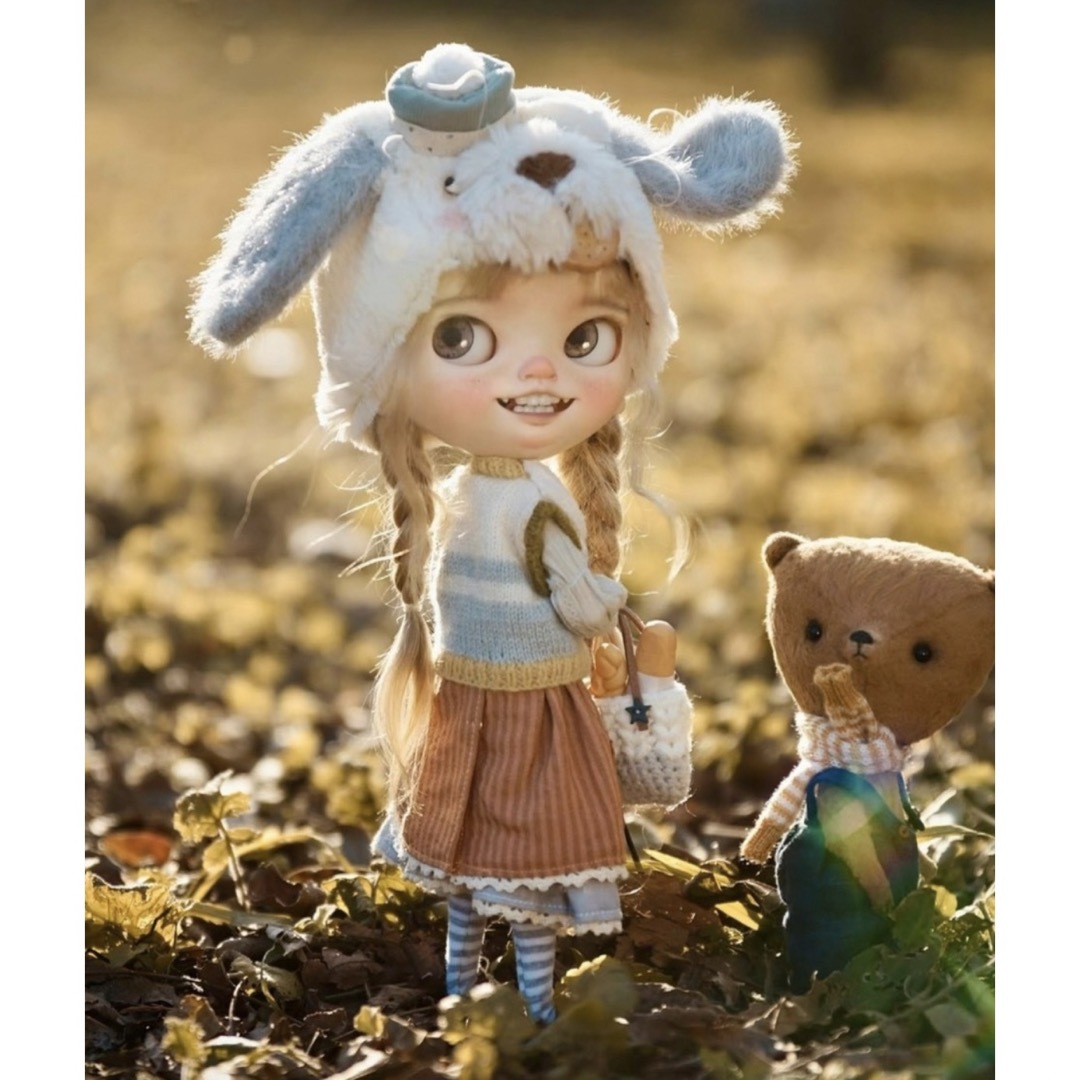 ブライス お洋服 アウトフィット 海外作家製 Autumn Leaf ハンドメイドのぬいぐるみ/人形(人形)の商品写真