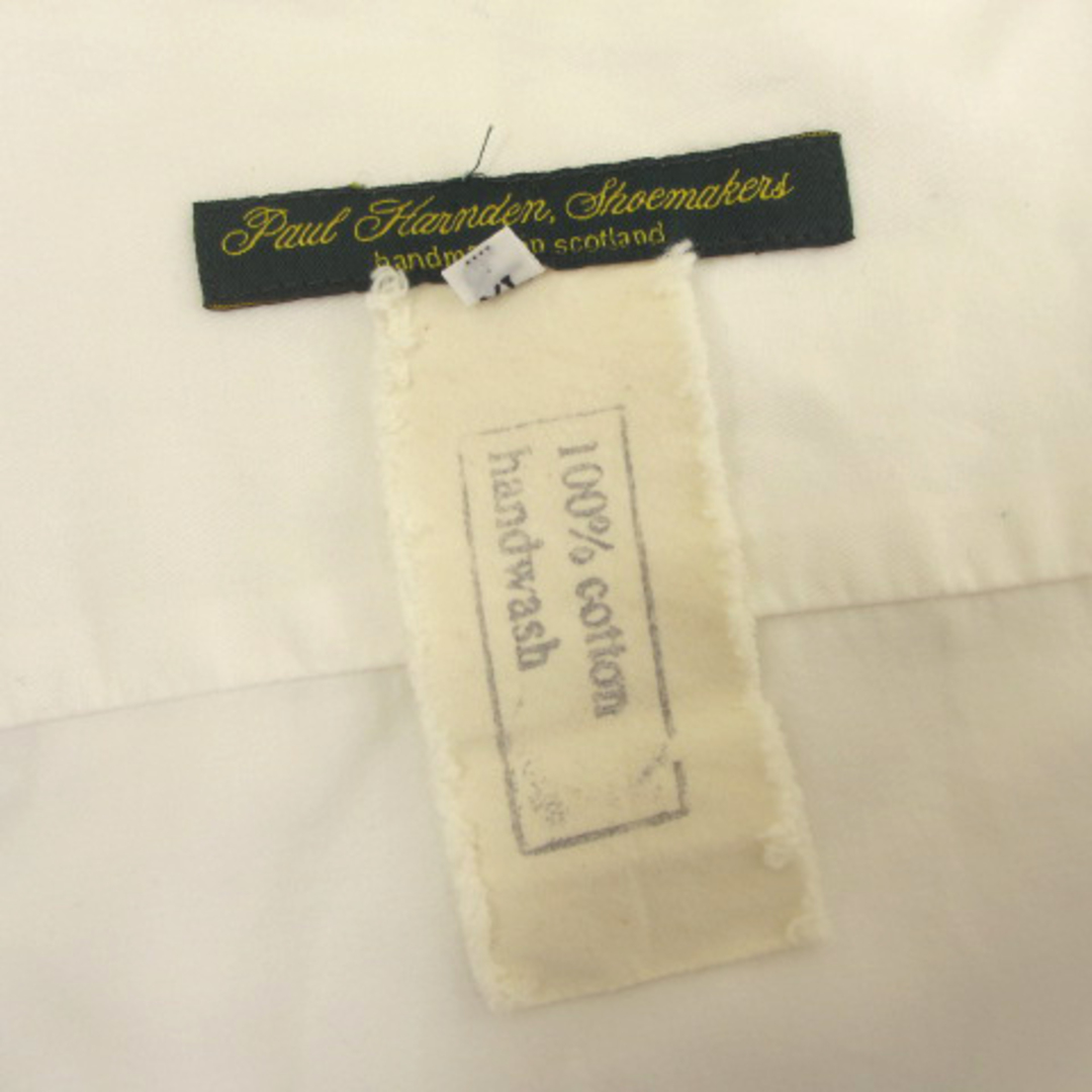 ポールハーデン シャツ カジュアル バンドカラー 長袖 ホワイト 白 XL 5