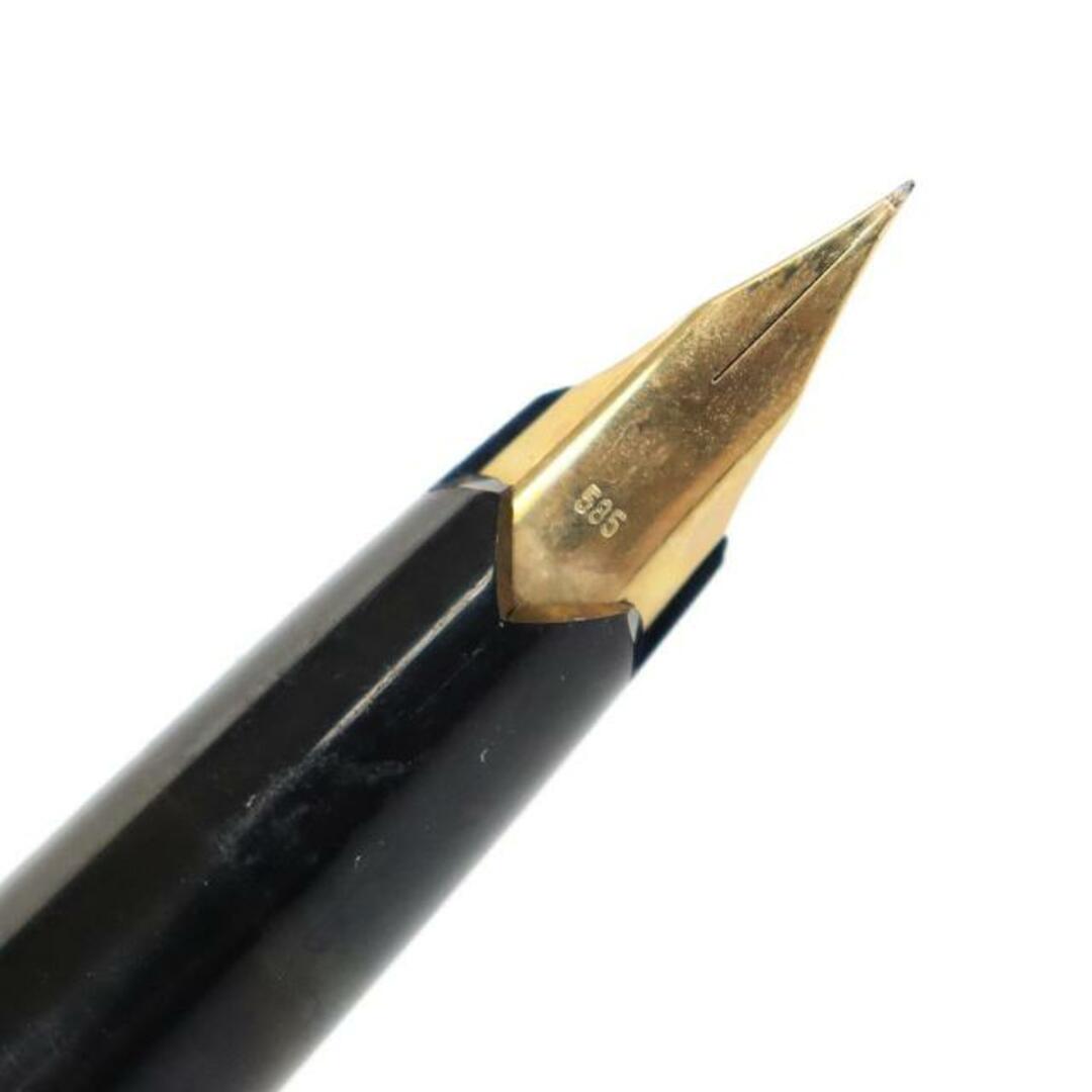 モンブラン 万年筆 EF 586 木軸 ペン先K14  ゴールド ブラック MONTBLANC  | ステーショナリー 文房具 ビジネスシーン シンプル ブランド ランクAB