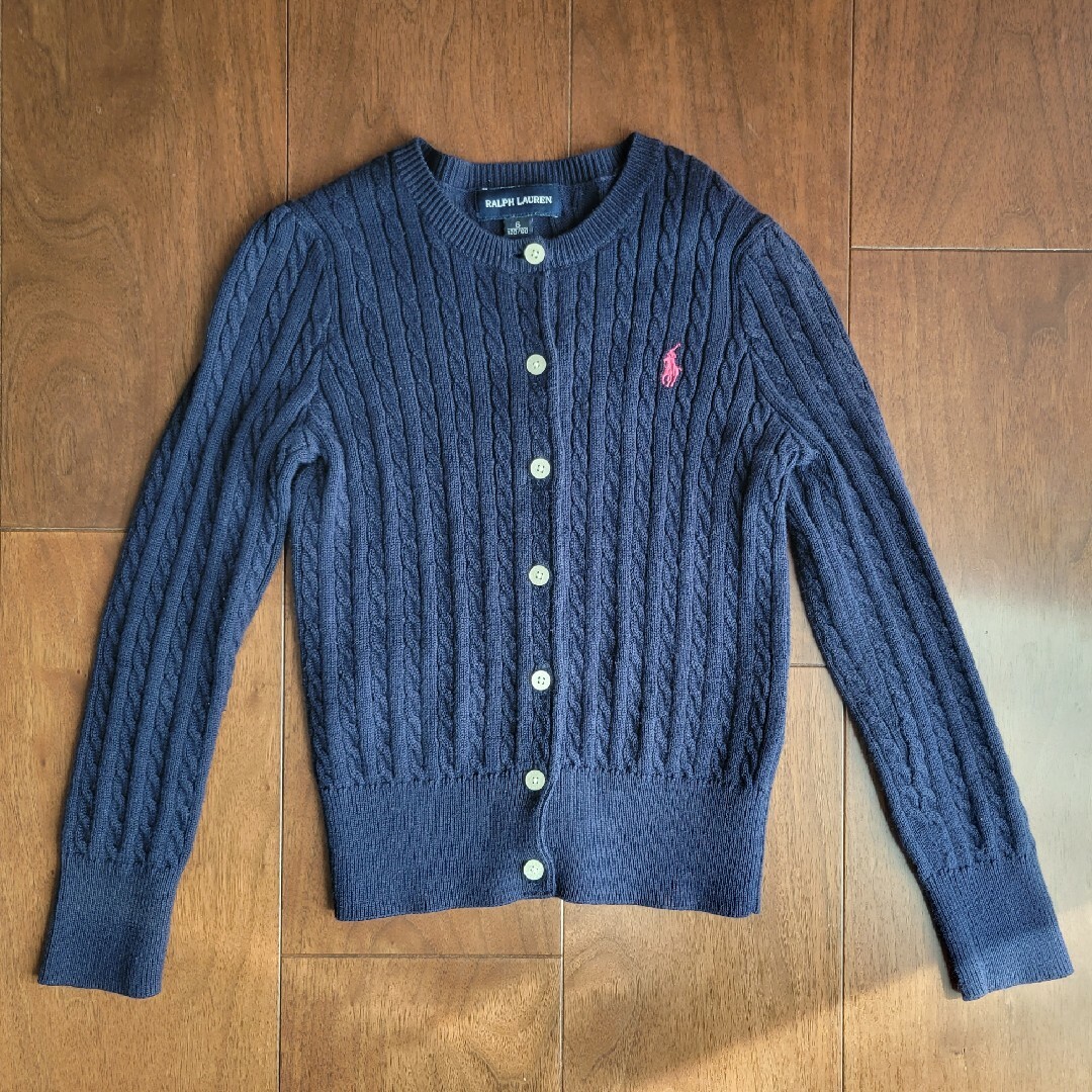 Ralph Lauren(ラルフローレン)のラルフローレンのカーディガン120cmサイズ6 RALPHLAUREN キッズ/ベビー/マタニティのキッズ服女の子用(90cm~)(カーディガン)の商品写真