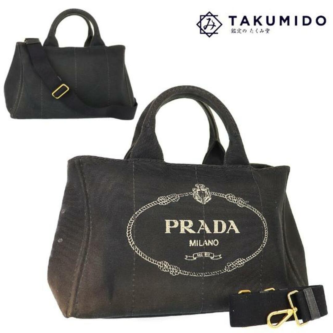 PRADA - プラダ 2WAYトートバッグ カナパ 中古 1BG642 ブラック