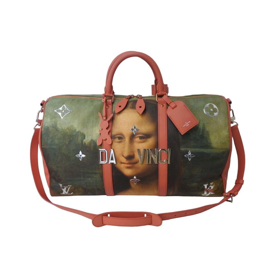 極美品 LOUIS VUITTON ルイヴィトン キーポルバンドリエール モナリザ