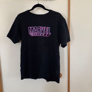 マーベル(MARVEL)のマーベルTシャツ　メンズ　ブラック(Tシャツ/カットソー(半袖/袖なし))