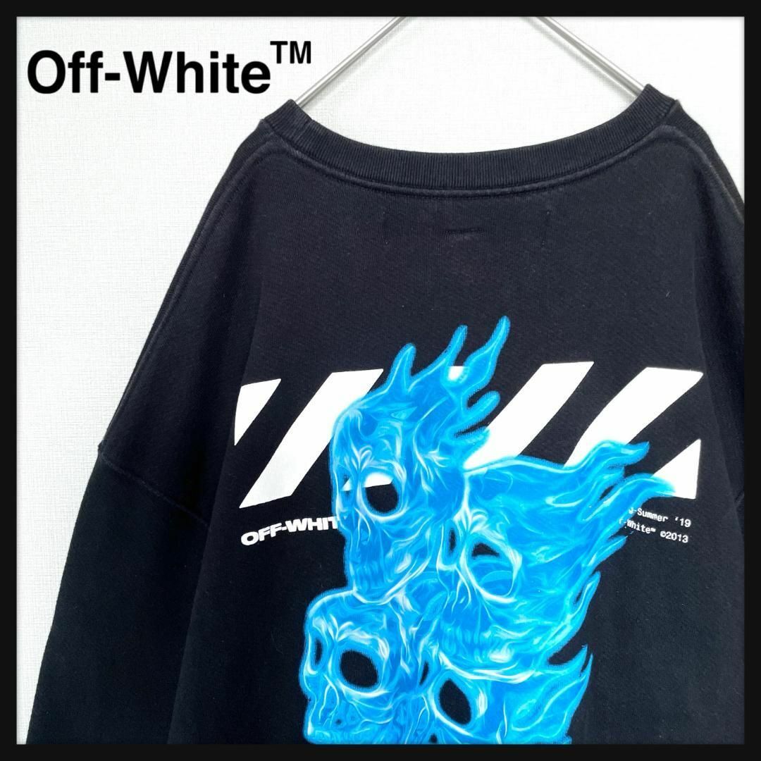 新品★Off-White　オフホワイト　モナリザプリントスウェット