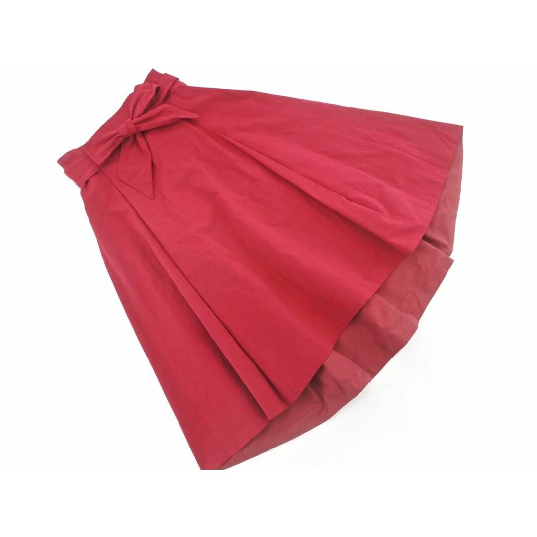 aquagirl(アクアガール)のaquagirl アクアガール リボンベルト ロング スカート size36/赤紫 ◇■ レディース レディースのスカート(ロングスカート)の商品写真